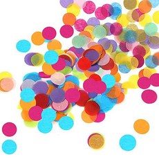 Party09 圓形五彩紙屑 2.5cm 150g, 1個, 混合顏色