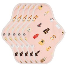 위즐리 면생리대 댕댕이핑크, 대형, 1개입, 5개