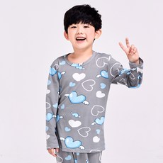 eline 男童愛心天使長袖上下睡衣套裝