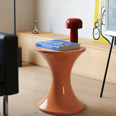 모코아 슬림 모래시계 스툴, 브라운, 1개