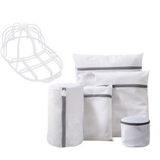 MONACO OLIVE 橄欖洗衣網5件組 + 帽子洗衣網組合, 1套