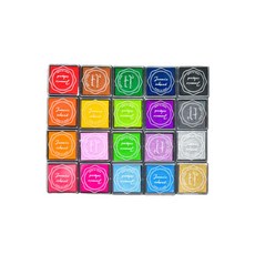 Quardi印章印台 20種組, 混色, 1組