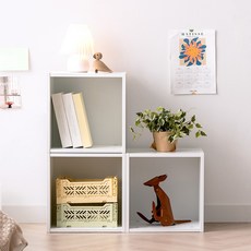 LISENT 收納櫃 3入, 白色的