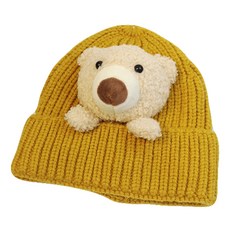 KIZTREE 兒童保暖毛帽 絨毛熊熊款 DM-129