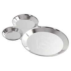 Hello Living 不鏽鋼分享分菜盤 大, 混合顏色, 1個