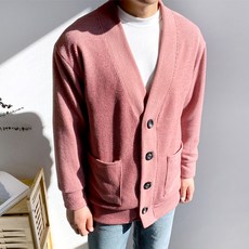 Meositta 男士柔軟基本款寬鬆版針織外套