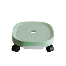 Blavy 方形帶輪花盆托盤, 薄荷綠