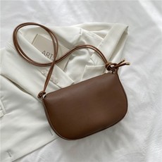 SORIDAL Salty雙線條設計圓形肩揹包, 棕色