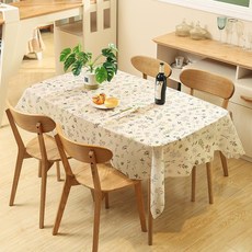 心動市集 簡約桌布, 小碎花, 137 x 137 cm, 1個