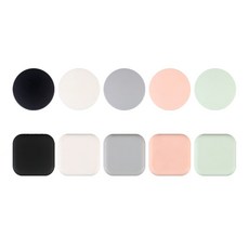 올마티 문콕방지패드 원형 5종 + 사각형 5종 세트, 1세트, 블랙, 화이트, 그린, 핑크, 그레이