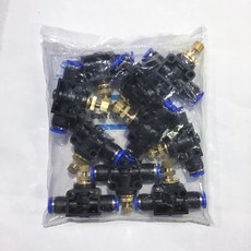 一觸式接頭閥門空氣接頭聚氨酯軟管 NSF0600, 10個