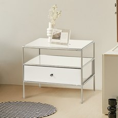 윌로우 저스틴 협탁 605 x 515 mm 방문설치, 화이트, 1개