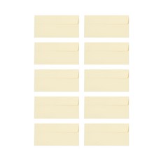 STUDIO EIGHT 水平彩色信封 4p, 10個, 米色