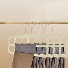 solve living 絲絨省空間雙層纖薄褲架, 白色, 10個