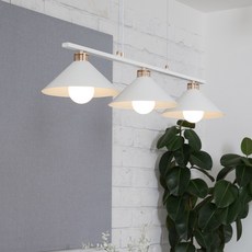 히트조명 스칸디나 3등 펜던트 조명 D49034, 화이트(D49034WH)