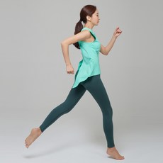 VENDIS 女款無袖瑜珈上衣 Y008+9分瑜珈褲套裝 Y001