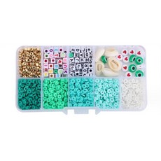 알로데 알파벳 폴리머 비즈 DIY 키트, TYPE 02, 1세트