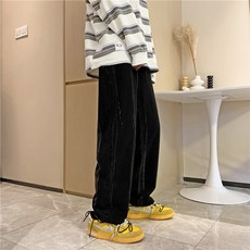 남성용 DM 타이다이 와이드 청바지