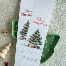 베스트팩 크리스마스 해피 트리 띠지, 혼합색상, 30개