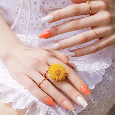 MUZMAK 素色美甲片 Yoghurt Syrup, 1組