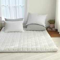 韓國 amante Little Cat 鋪棉床墊套, 綠色