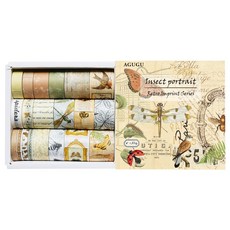 Dong-A PMS DIY 復古裝飾紙膠帶 20款組合, 1套, 昆蟲