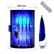 Dr.CLEANER 牙刷消毒器 SK-400 + USB 電池組合便攜 HL-1000 套組, 藍色（消毒器）、銀色（便攜）, SK-400、HL-1000（銀色）