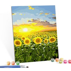 iLovePainting DIY 數字油畫 4050, 閃耀的向日葵, 1個