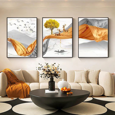 꽁꽁E몰 거실소파 배경 침실 레스토랑 인테리어 그림액자 3종 세트 M타입 2m, 블랙