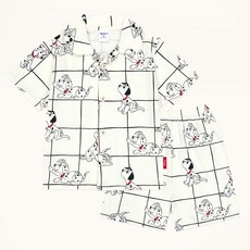 mollimelli friends 兒童透氣迪士尼101忠狗瑪麗貓圖案睡衣上下套裝