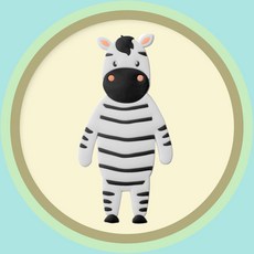 Cocomart 玄關門 冰箱掛鉤 多用途磁鐵 斑馬, 混合色