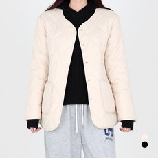 닷이프 여성용 크렘 퀄팅 패딩 O24FW1-A1194