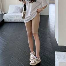 Daysoy 女性素色高腰瑜伽單車短褲