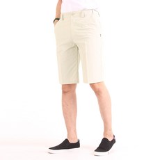 男士隱藏式鬆緊帶涼感無褶彈性五分短褲 YBL31