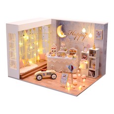 KkomiDEAL DIY 袖珍屋 2020-71 大型周歲派對房 + 製作工具, 混合顏色, 1個
