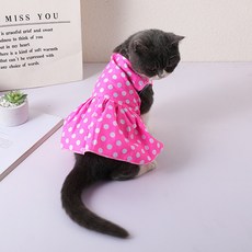 Artipet寵物圓點圖案連身裙, 1個, 粉紅色