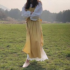 요를레이 코튼 앞치마, 옐로우, 1개