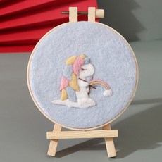 ASHWOLF 壓碎的交叉騎行 +基座套件, 睡獨角獸（十字繡）, 1個