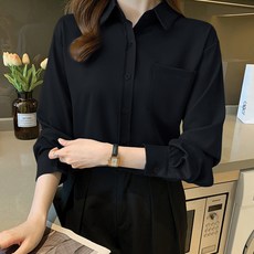 LUNA GIRL Mir-ah 口袋女襯衫