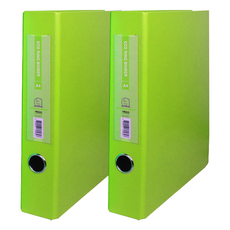 MiDAS Wizoffice Eco D 形環活頁夾 3 孔 5cm 標籤, 綠色, 2個