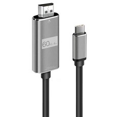 808 UHD 60Hz 4K C 型轉 HDMI 鏡像充電智能手機數據線, 單色, 1個, 2m