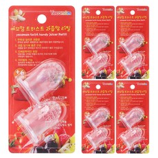 Yecomam 果汁咬咬樂替換頭 2入, 單色, 5組