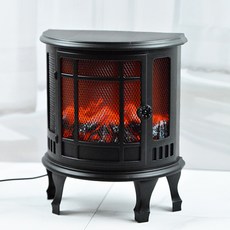Home mine 壁爐篝火LED小夜燈, 黑色
