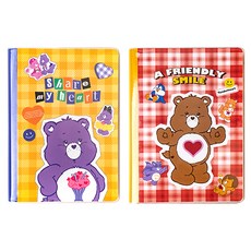 lucalab Care Bear彩虹熊圖案拼貼2022年手帳2款套組, A(友善的微笑, 分享我的心)