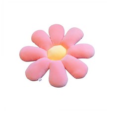 스마트리빙 의자 등쿠션겸용 플라워방석, 핑크