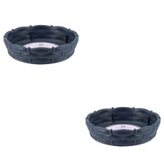 東格蘭朱莫 藤編風格花盆底盤 2入, 海軍藍