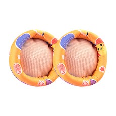 카르노코리아 메쉬 원형 소동물 미니방석 L, 타입 A, 2개