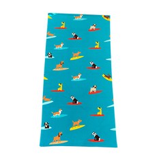 海灘 游泳池 海邊 水上樂園 戲水 毛巾 浴巾, 衝浪小狗, 1個