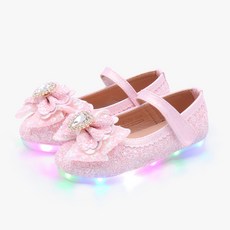 Kiphant 女童款 閃光心形 LED 鞋 K-69