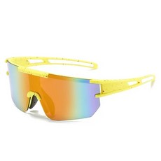 Black Swan 戶外彩色鍍膜騎行太陽眼鏡, 黃色